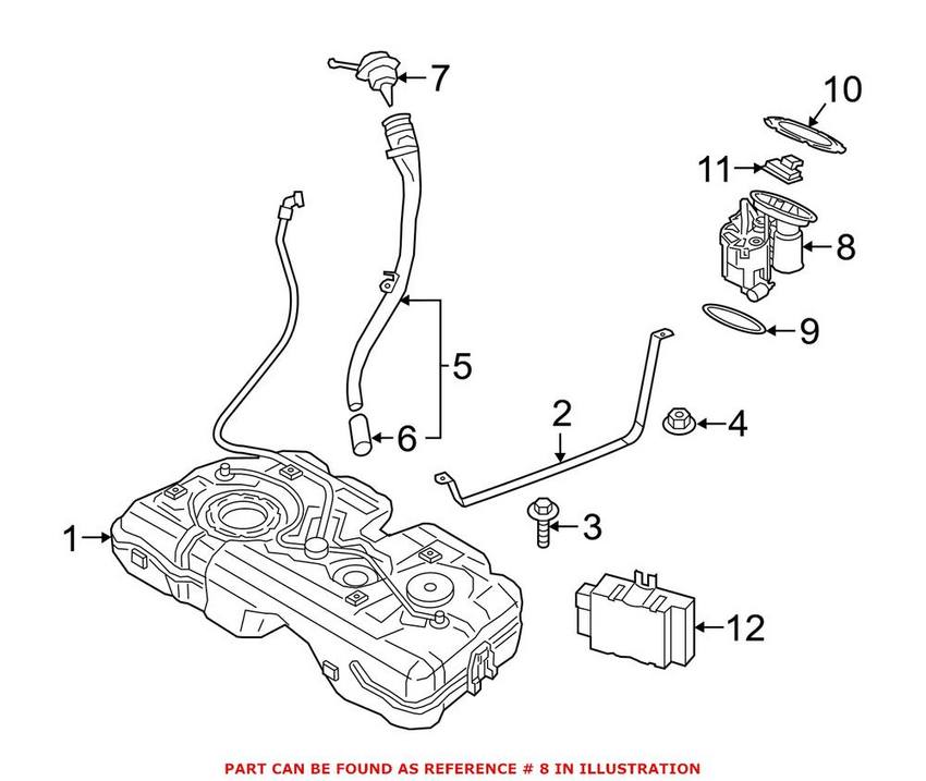 BMW Electric Fuel Pump 16117300463